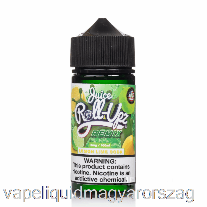 Citrom Lime Szóda - Juice Roll Upz Remix - 100ml 6mg Vape Folyadék